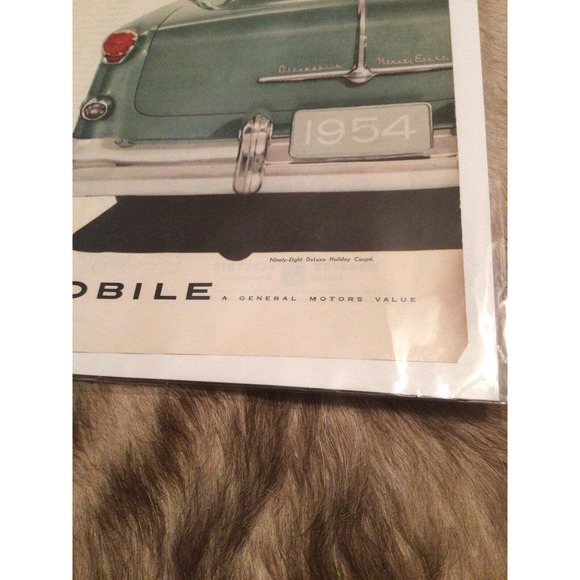 1954 Oldsmobile Rocket Teal White Vintage Automobile Car Magazine Ad - Picture 2 of 6